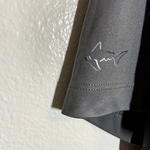 Greg Norman Tasso Ella Rapidry Sun Protected Shirt Crew Neck Gray XL - Picture 3 of 7